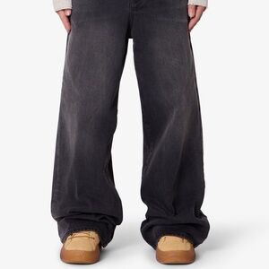 mnml Baggy Washed Rave Denim - Vintage Black Size 28Vintage Black / 28